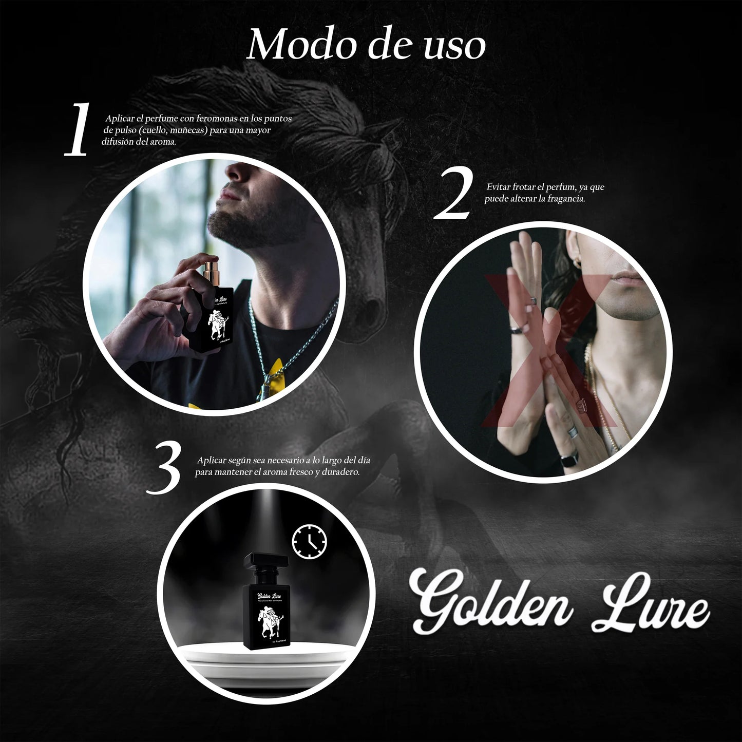 Perfume de Feromonas GoldenLURE™ - OFERTA 2 x 1